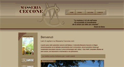 Desktop Screenshot of masseriaceccone.com