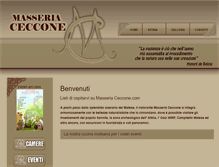 Tablet Screenshot of masseriaceccone.com